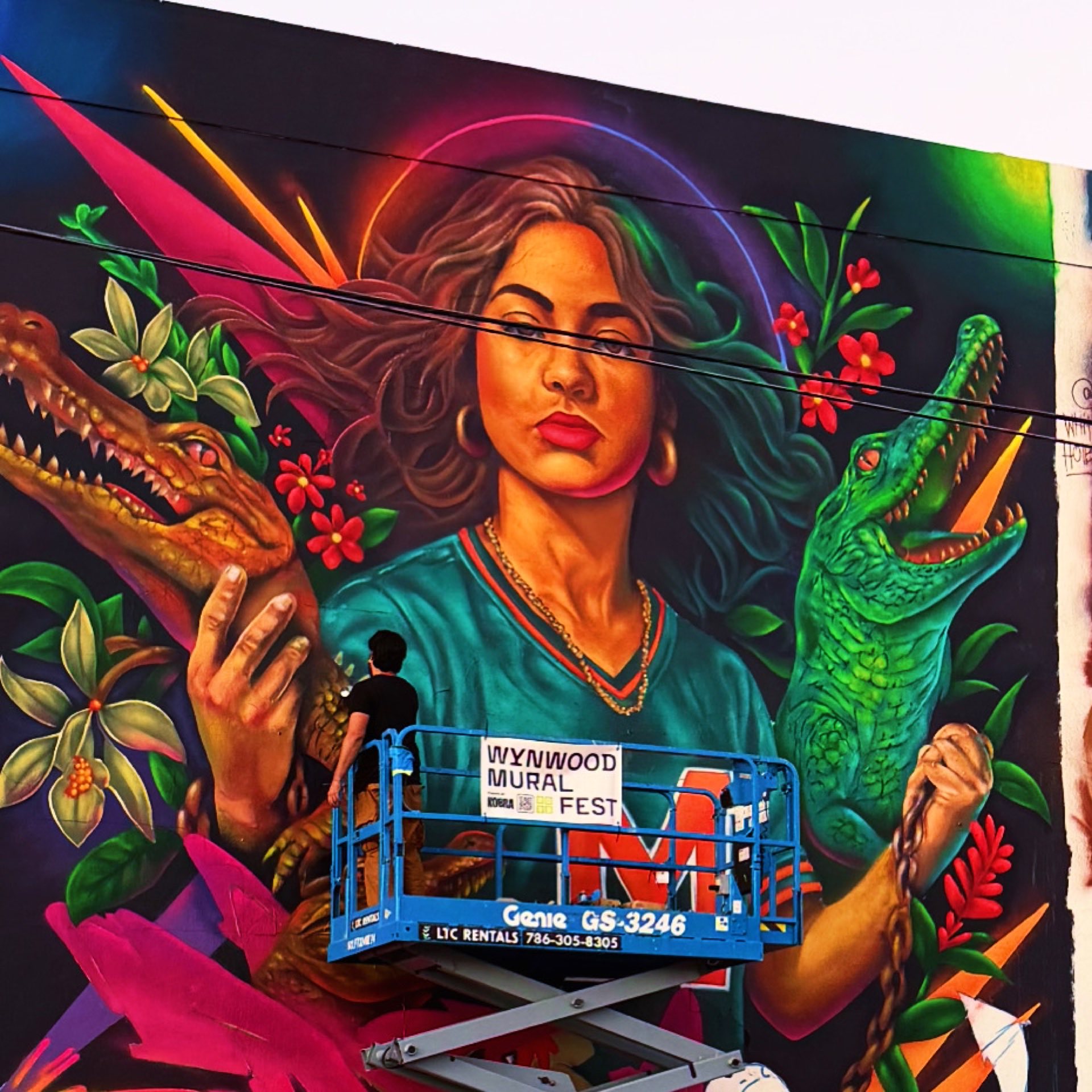Live install at Wynwood Mural Fest